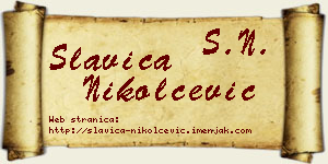 Slavica Nikolčević vizit kartica